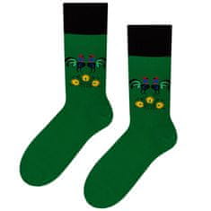 STEVEN Pánské ponožky folk 056 zelená 45-47