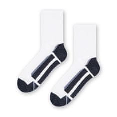 STEVEN Pánské sportovní ponožky 057 MAX bílá 47-50