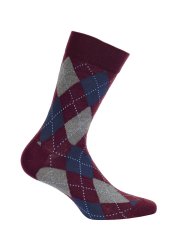 Gemini Vzorované pánské ponožky PERFECT MAN-CASUAL fialová 45-47