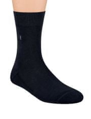 STEVEN Pánské polofroté ponožky se vzorem 003 černá 45-47