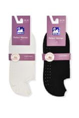 Gemini Hladké dámské ponožky + ABS bílá 39-41