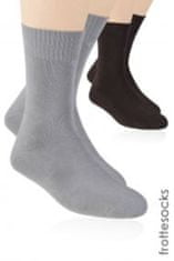 STEVEN Pánské froté ponožky 015 Hnědá 38-40