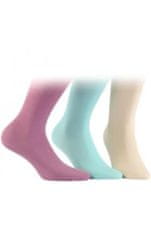 Gemini Hladké dámské ponožky z tenké bavlny bílá 39-41