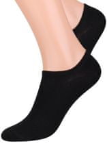 STEVEN Hladké dámské bavlněné ponožky 007 bílá 38-40