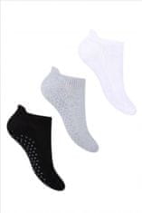 STEVEN Polofroté dámské ponožky s protiskluzovou úpravou ABS 135 bílá 41-43