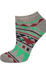 Gemini Ponožky s barevnými vzory SOXO šedozelená 35-40