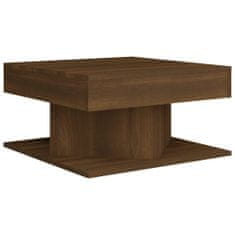 Greatstore Konferenční stolek hnědý dub 57 x 57 x 30 cm kompozitní dřevo