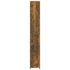 Greatstore Koupelnová skříňka kouřový dub 25x25x170 cm kompozitní dřevo