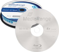 MediaRange BD-R DL, 6x, 50GB, 10ks, Spindle