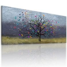 LUDESIGN Obraz na plátně COLORED TREE A různé rozměry Ludesign ludesign obrazy: 100x40 cm