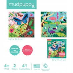 Mudpuppy Magnetické Puzzle 2V1 Červi A Ptáci 4+ Mudpuppy