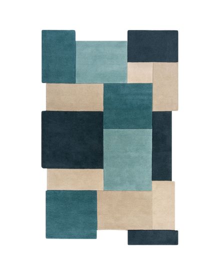 Flair Kusový koberec Abstract Collage Teal