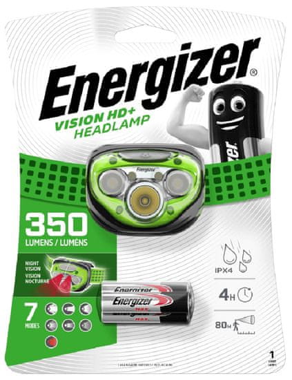 Energizer Čelovka Vision HD+ 350lm 3AAA