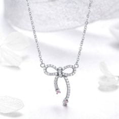 Royal Fashion náhrdelník Třpytivá mašle BSN040