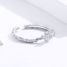 Royal Fashion nastavitelný prsten Krásný motýl SCR634 Velikost: Univerzální 52-60 mm