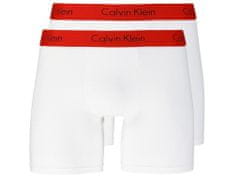 Calvin Klein Pánské boxerky NB1464A-RGQ - Calvin Klein S bílá-červená
