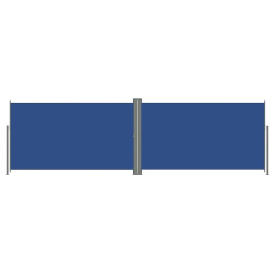 Greatstore Zatahovací boční markýza modrá 160 x 600 cm