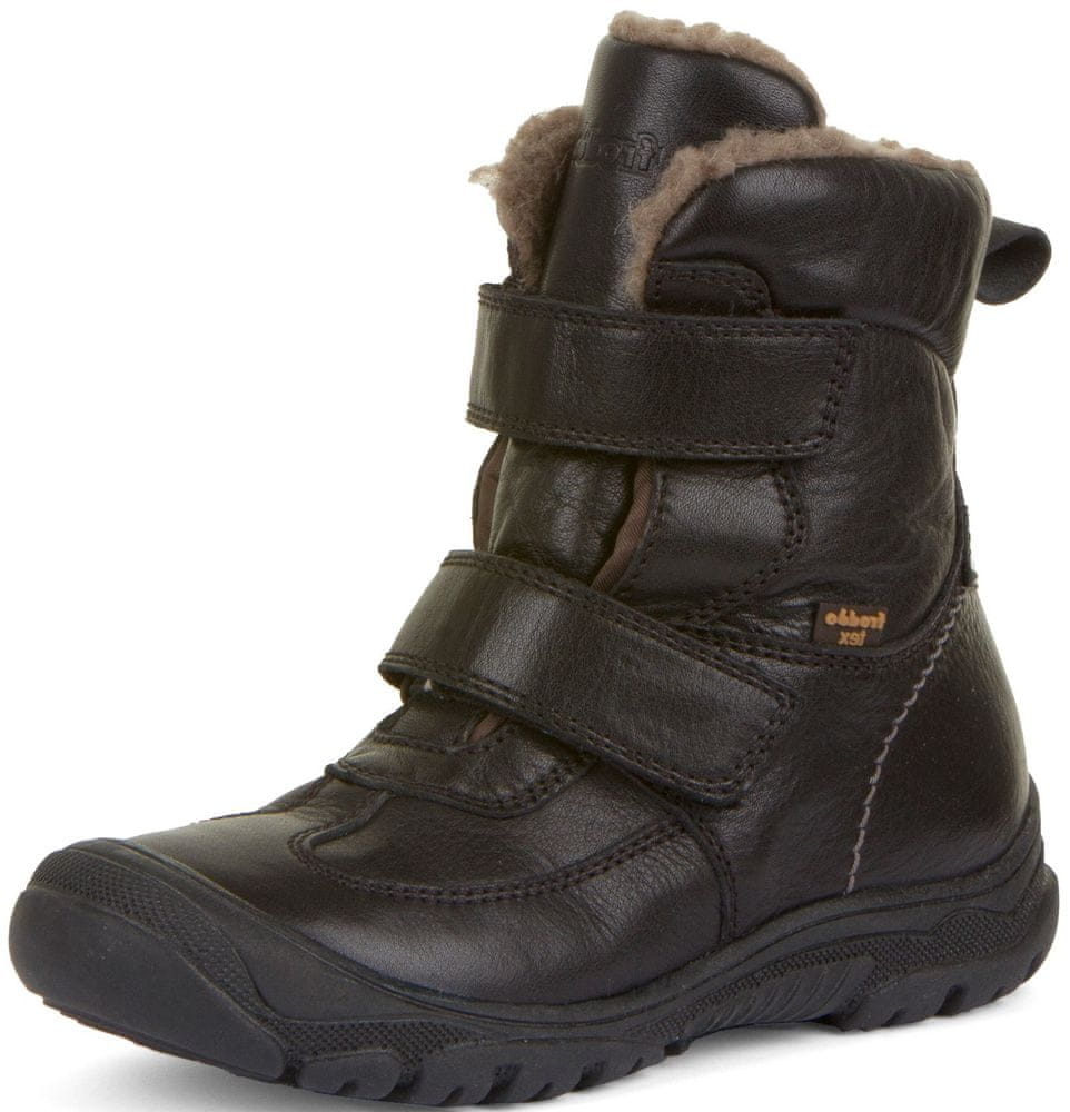 Froddo dětská zimní kožená kotníčková obuv G3160186-1 černá 39