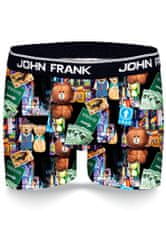 John Frank Pánské boxerky John Frank JFBD331 L černá