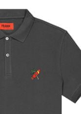 John Frank Pánské tričko John Frank JFTPOLO35-SURF Tm. šedá M