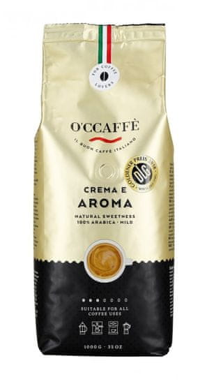 O'Ccaffé Crema e Aroma 100% Arabika zrnková káva 1 kg