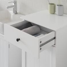 SoBuy BZR21-W skříňka do koupelny Multifunkční Koš na prádlo