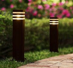 Polux Zahradní lampa stojící POST 1x E27 grafit 44cm