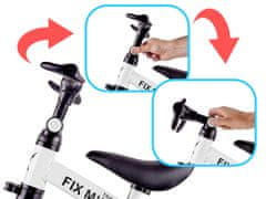 WOWO Bílá Tříkolka Trike Fix Mini 3v1 s Pedály pro Děti