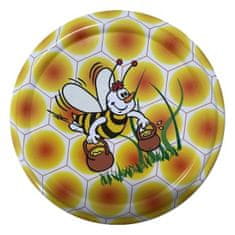 Gastrozone Šroubovací víčka, set 10ks, dekor včelí plástev, průměr 70 mm 