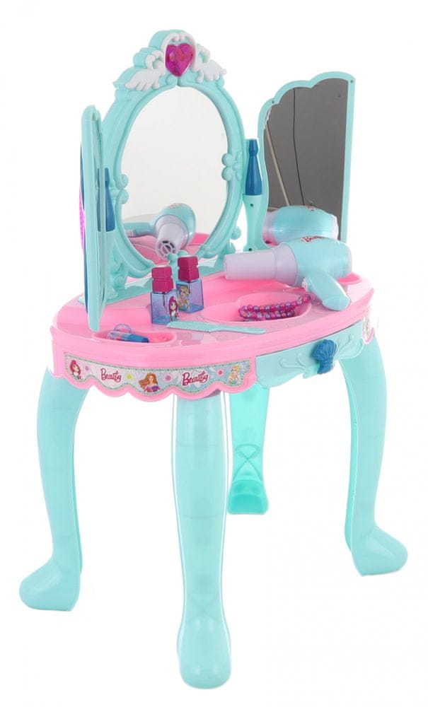 Levně Lamps Toaletní stolek modrý s doplňky