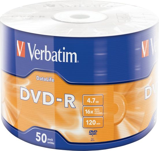 Verbatim DataLife 4,7GB 16x, wrap 50ks