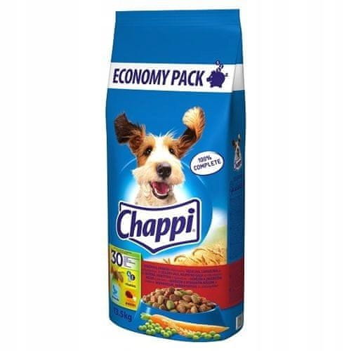 Chappi granule pro psy hovězí,kuřecí,zelenina 13,5 kg