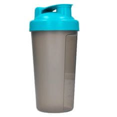 Elasto Shaker "Protein", 0,6 l, Standardní červená/Průsvitná šedá