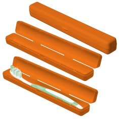 Elasto Pouzdro na zubní kartáček, Standardní oranžová
