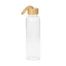 Elasto Skleněná láhev s pouzdrem "Bamboo" 0,55 l, Transparentní