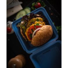 Elasto Burger box "ToGo“, příjemná modrá