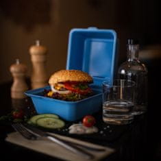 Elasto Burger box "ToGo“, příjemná modrá