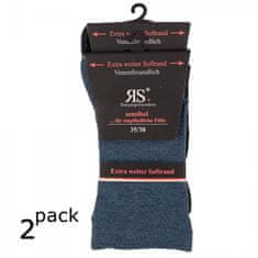 dámské DIA bavlněné zdravotní rozšířené ponožky 11125 2-pack, modrá džínová, 39-42
