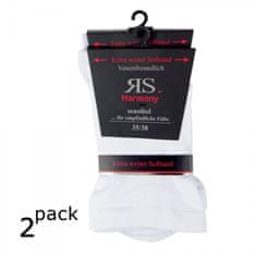 RS dámské DIA bavlněné zdravotní rozšířené ponožky 11121 2-pack, bílá, 39-42