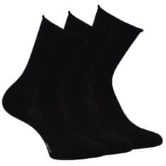 Zdravé Ponožky klasické unisex ruličkové zdravotní ponožky bez gumiček 34105, černá, 35-38