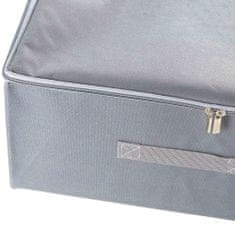 EDANTI Skládací úložná krabice Organizér Do Skříní Na Oblečení Doplňky Prádlo 45x35x20 cm - sivý so zámkom