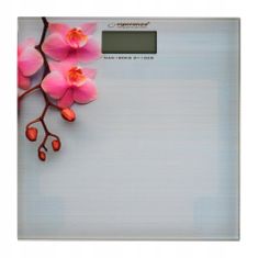 Esperanza Koupelnová váha s květinovým vzorem Orchid EBS010