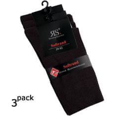 RS dámské zdravotní Harmony ponožky bez gumiček 13316 3-pack, hnědá, 35-38