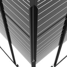 Vidaxl Sprchový kout s pruhovaným vzorem ESG 80 x 80 x 180 cm černý