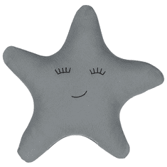 Beliani Dětský polštář hvězda 40 x 40 cm, šedý BHOPAL