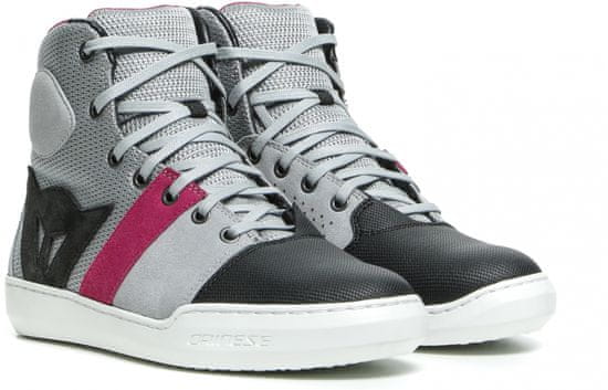 Dainese boty YORK AIR dámské černo-bílo-růžovo-šedé