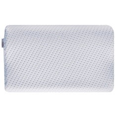 Beliani Pěnový polštář z paměťové pěny 50 x 30 cm bílý MOCO