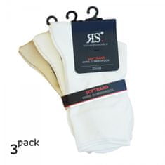 RS dámské zdravotní Harmony ponožky bez gumiček 13326 3-pack, krémová, 35-38