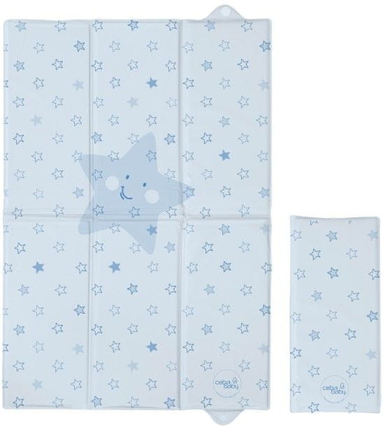 Levně Ceba Baby Cestovní přebalovací podložka 60x40 cm - Hvězdy modrá