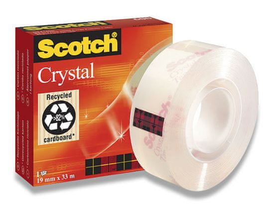 Scotch Lepicí páska kancelářská 19 mm x 33 m Crystal